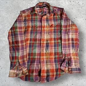 POLO‎ by RALPH LAUREN Men's Long Sleeve Plaid Flannel Check Butten Down Shirt